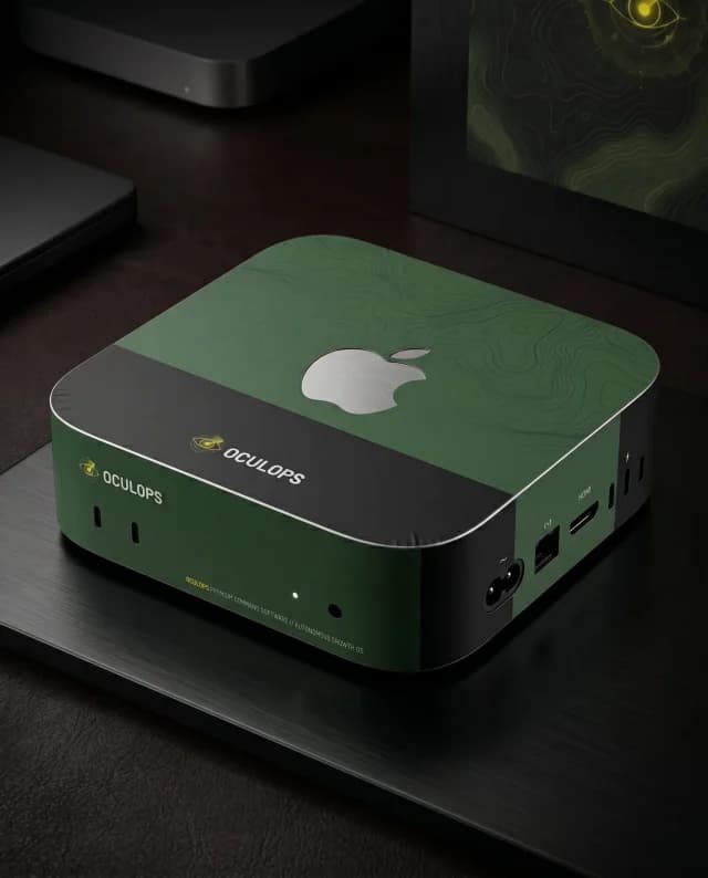 Mac mini OCULOPS — OCULOPS GREEN (Skin operativa · Autonomous Growth)